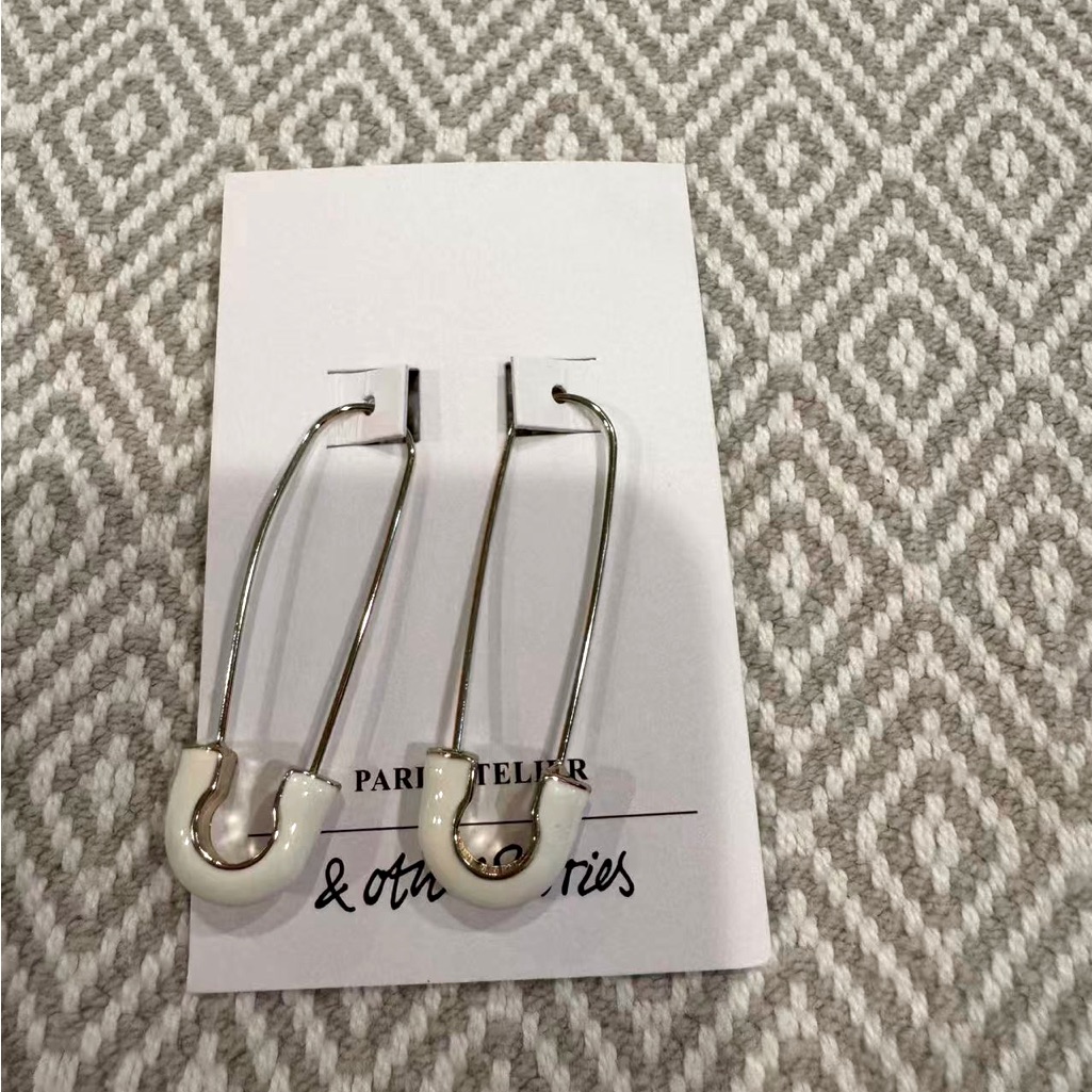 Other Stories - Safety Pin Inspired Drop Earrings 29$